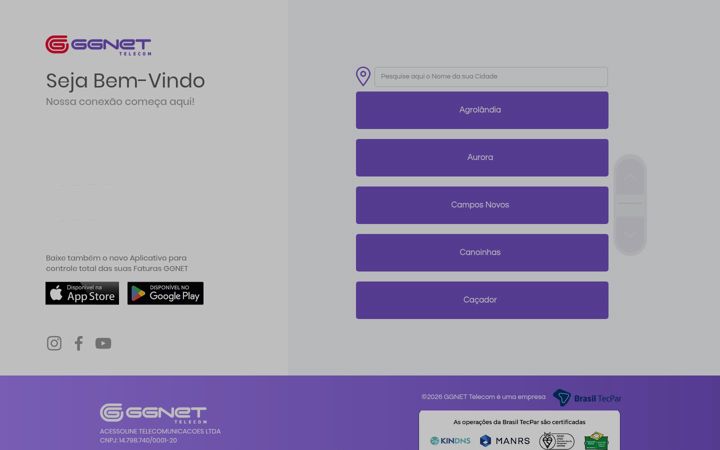 Screenshot of gegnet.com.br