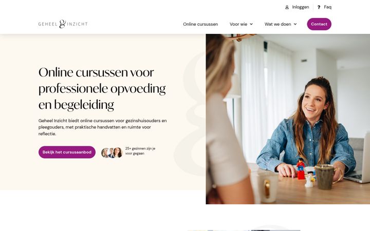 Screenshot of geheelinzicht.nl