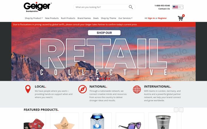 Екранна снимка на geiger.com