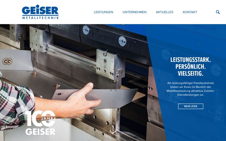 Screenshot of geiser.ch