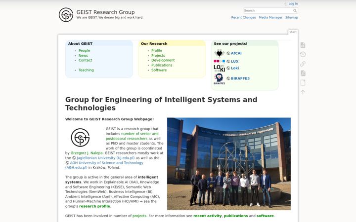 Screenshot of geist.re