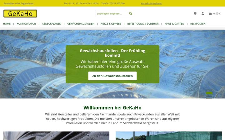 Screenshot stránky gekaho-shop.de