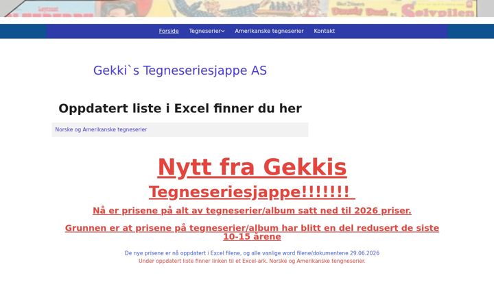 Kuvakaappaus sivustosta gekki.no