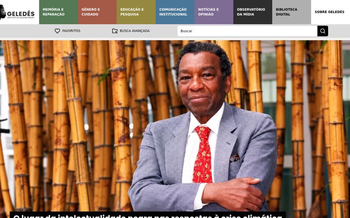 Screenshot of geledes.org.br