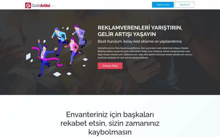 Screenshot of gelirartisi.com