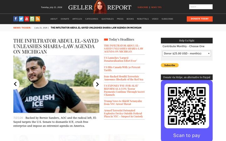 Screenshot of gellerreport.com