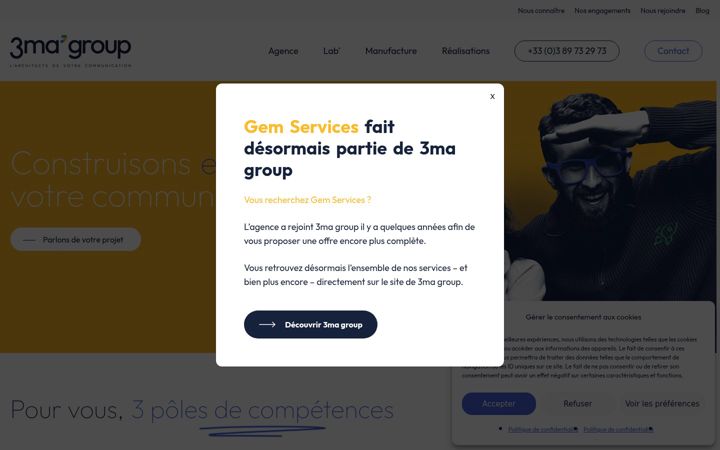 Screenshot of gem-services.fr