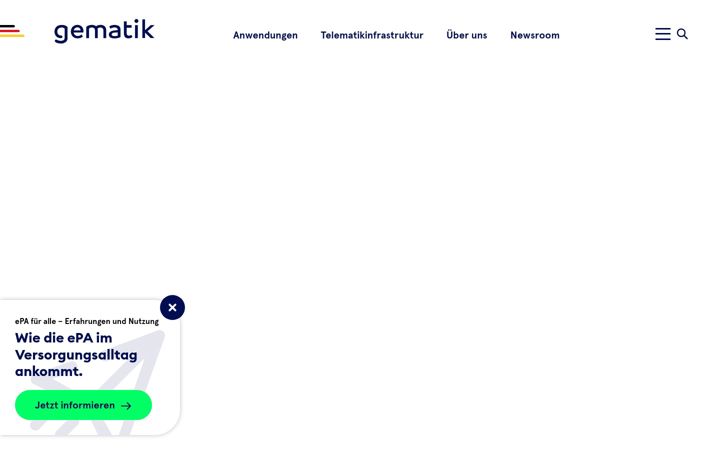 Screenshot van gematik.de