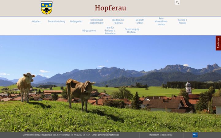 Screenshot di gemeinde-hopferau.de