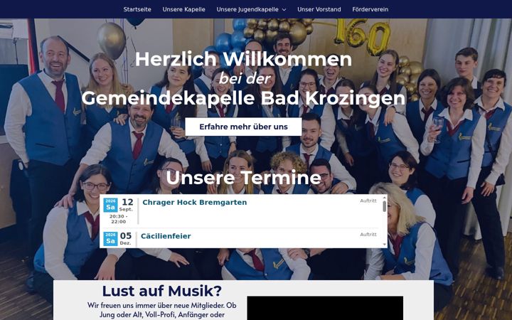 Screenshot of gemeindekapelle.de