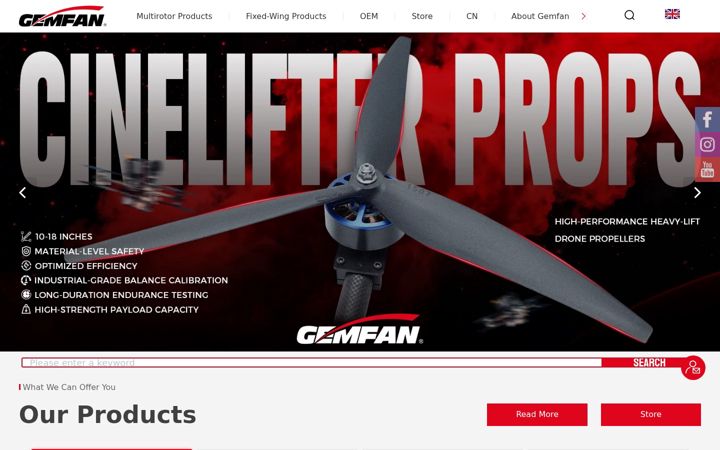 Screenshot of gemfanhobby.com