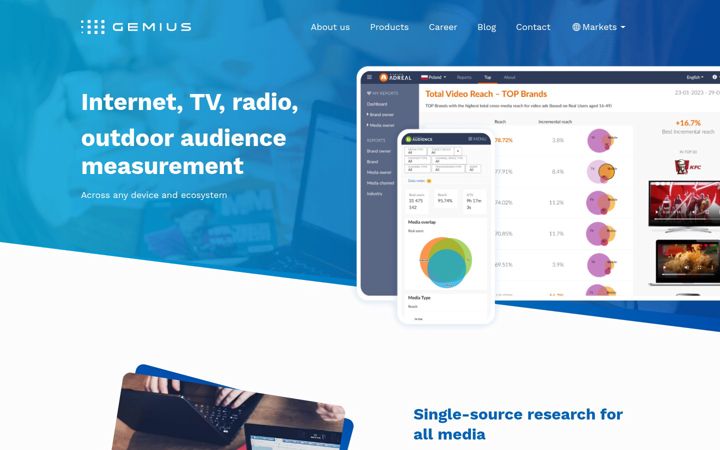 Screenshot του gemius.com