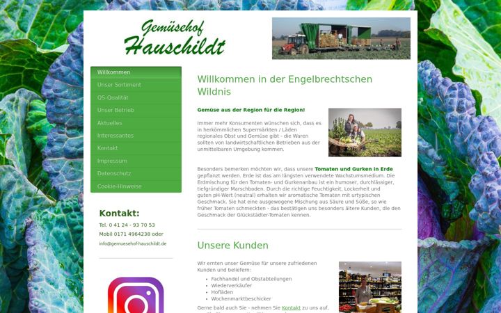 Screenshot stránky gemuesehof-hauschildt.de