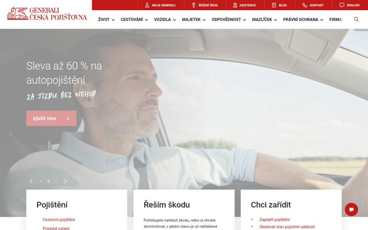 Screenshot of generaliceska.cz