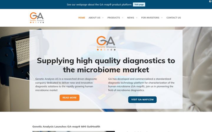 Screenshot of genetic-analysis.com