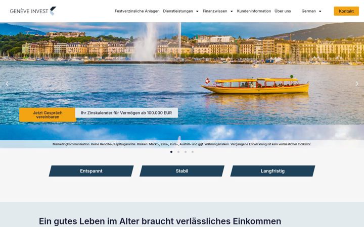 Ekrānuzņēmums no geneveinvest.ch