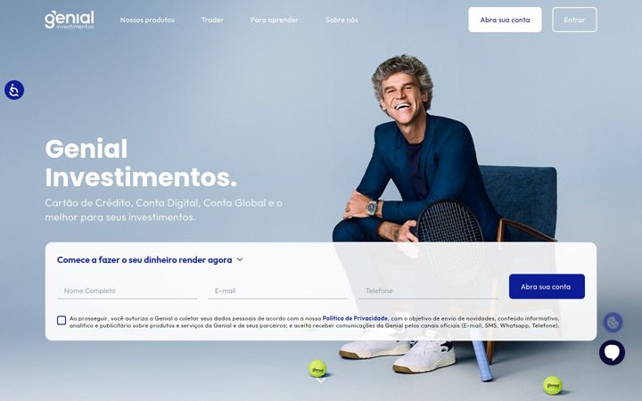 Screenshot of genialinvestimentos.com.br