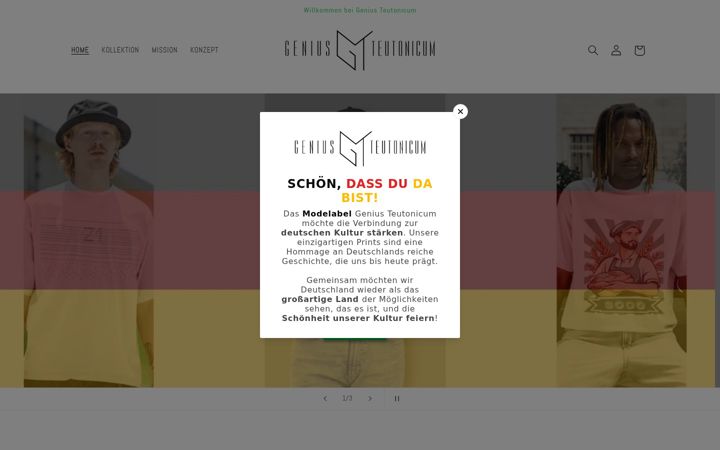 Screenshot of genius-teutonicum.de