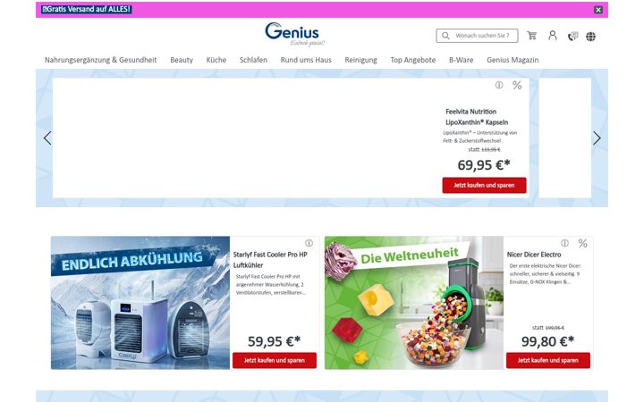 Screenshot of genius.tv