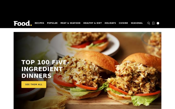 Screenshot of geniuskitchen.com