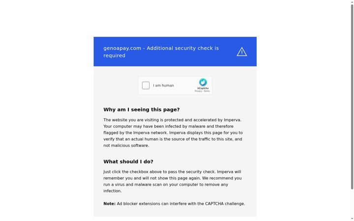 Screenshot di genoapay.com