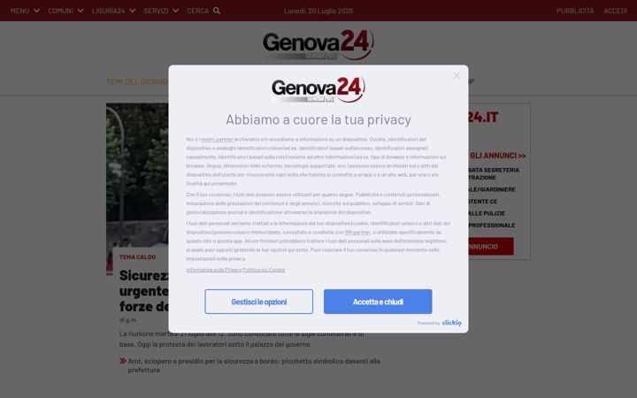 Screenshot of genova24.it
