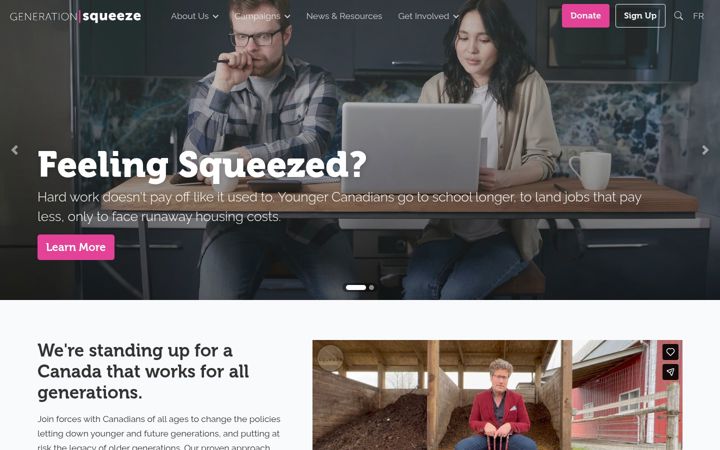 Screenshot of gensqueeze.ca