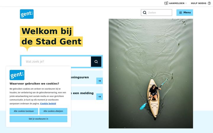 Captura de ecrã de gent.be