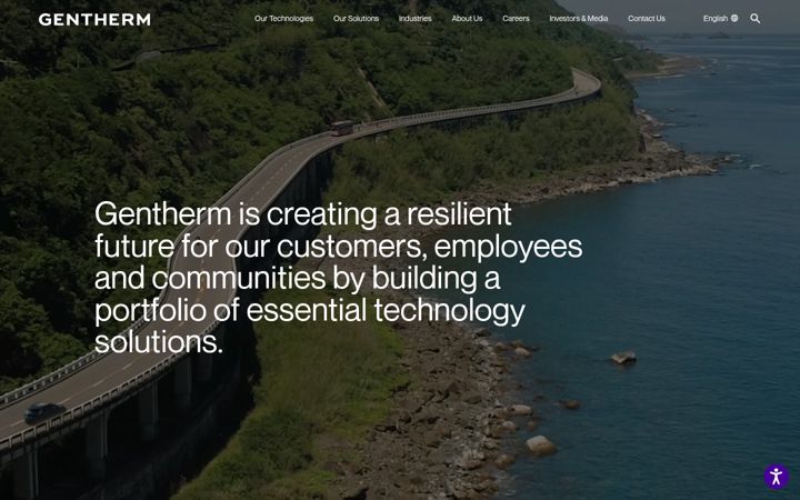 Screenshot of gentherm.com