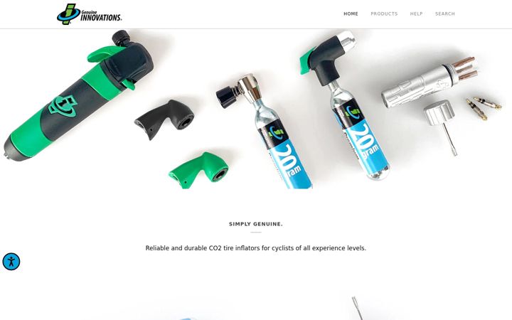 Captura de pantalla de genuineinnovations.com