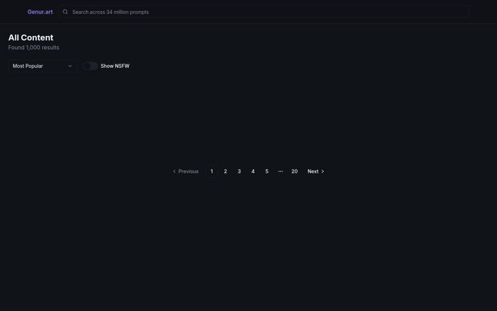 Screenshot of genur.art