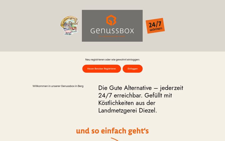 Skärmbild av genussbox-diezel.de