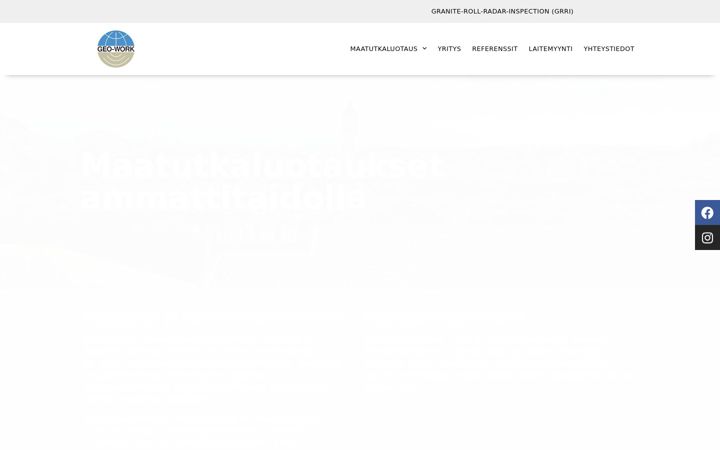 Ekraanipilt saidist geo-work.com