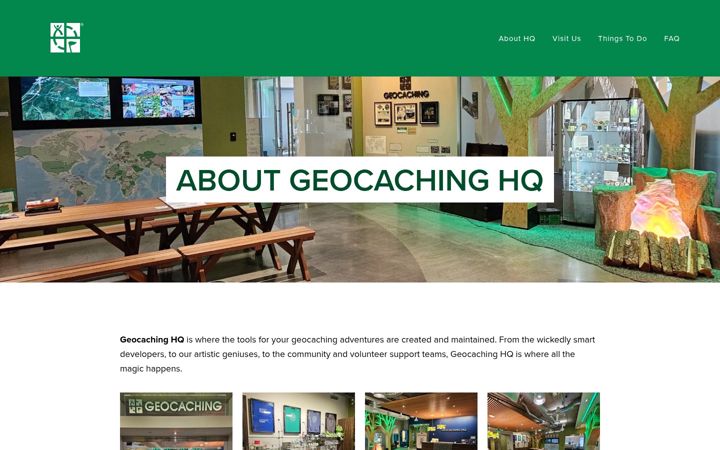 Skärmbild av geocachinghq.com