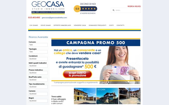 Screenshot of geocasabiella.com