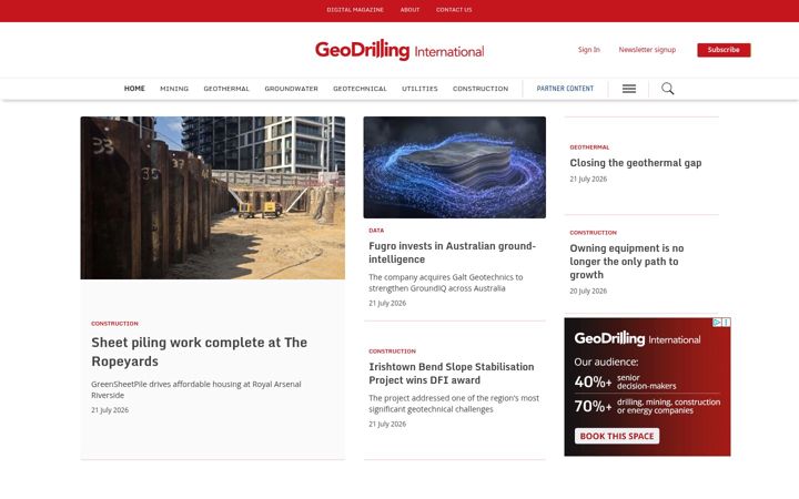 Screenshot of geodrillinginternational.com