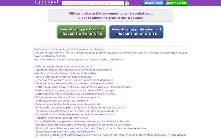 Screenshot of geogood.com