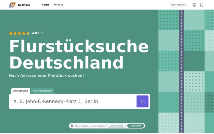 Screenshot von geoindex.io