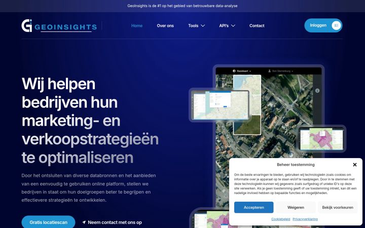 Skjermbilde av geoinsights.nl