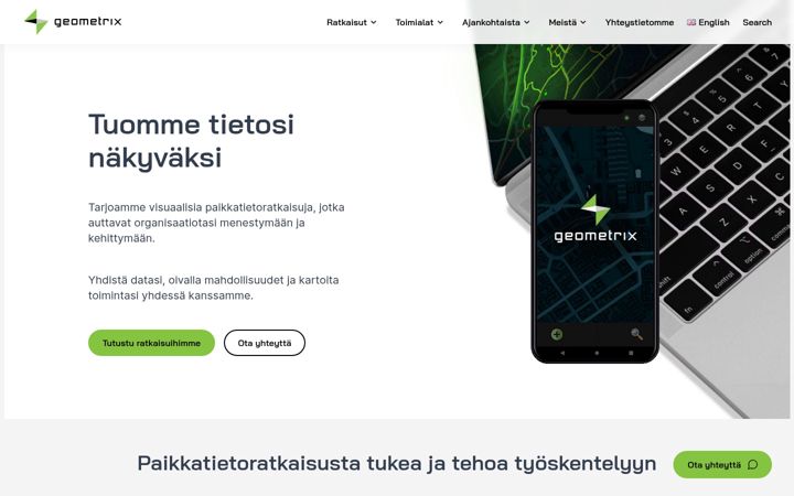 Screenshot του geometrix.fi