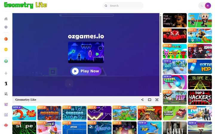 Screenshot ta' geometrylitepc.io