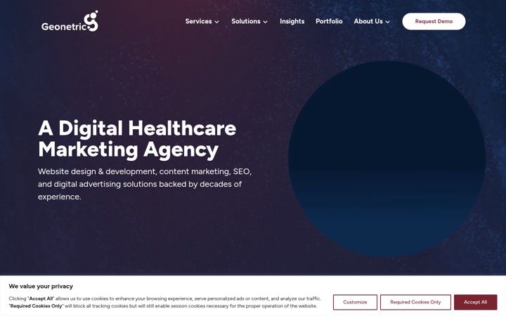 Screenshot of geonetric.com