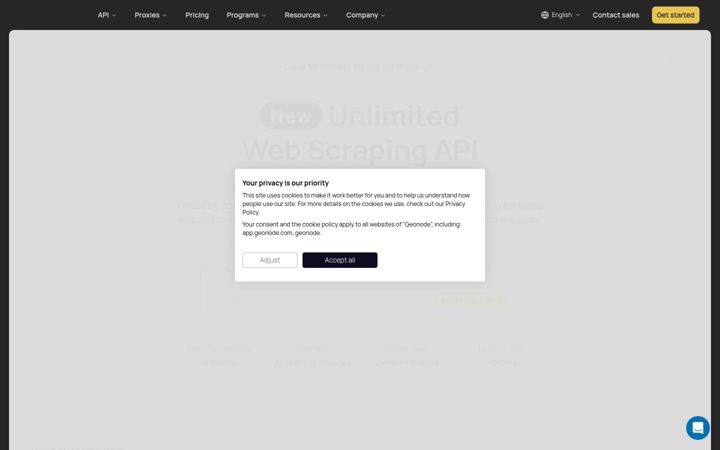 Screenshot of geonode.com