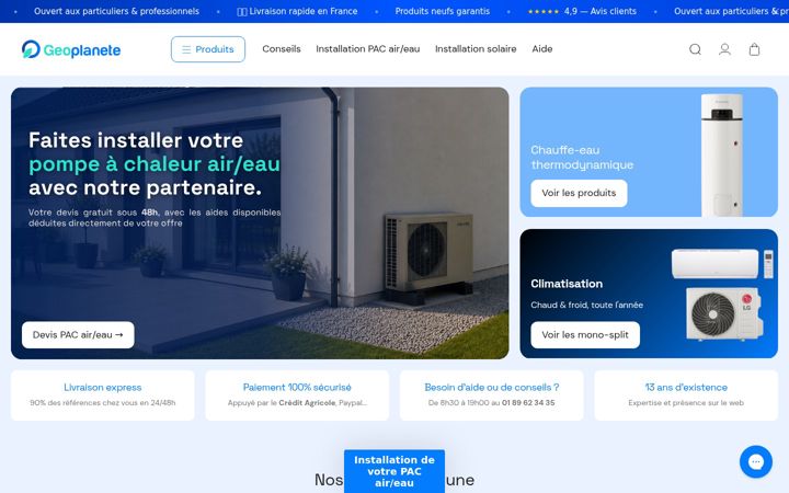 Zrzut ekranu geoplanete.fr