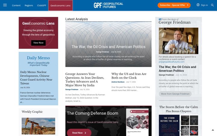 Képernyőkép: geopoliticalfutures.com