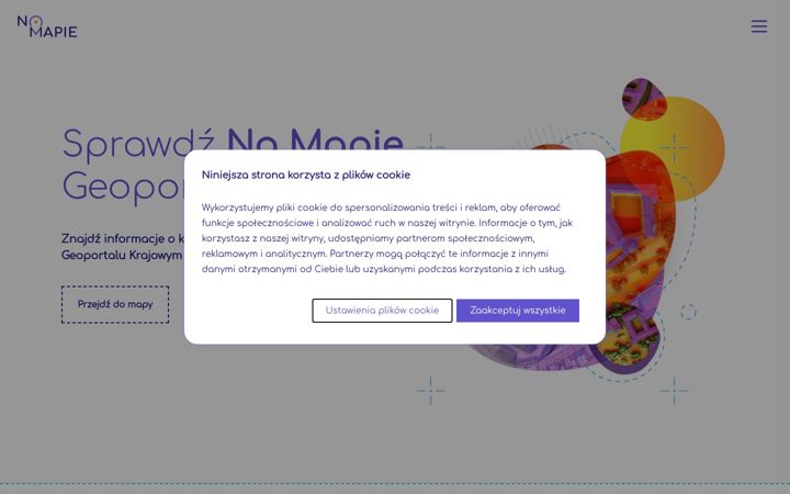Screenshot of geoportal-krajowy.pl