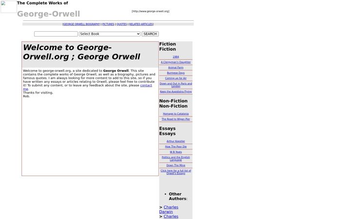 Screenshot of george-orwell.org