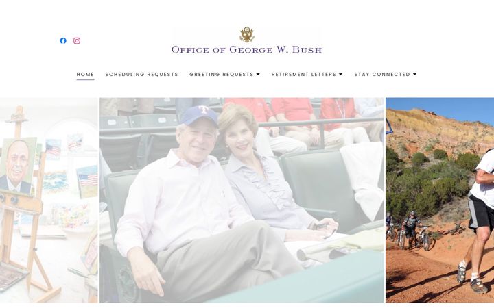 Screenshot of georgewbush.com
