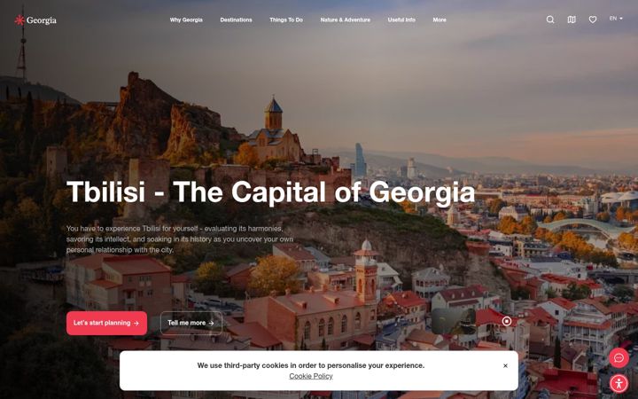 Screenshot of georgia.travel