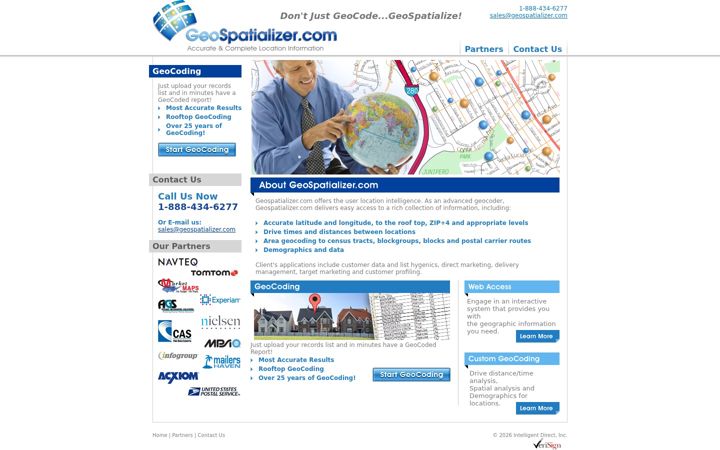 Screenshot of geospatializer.com